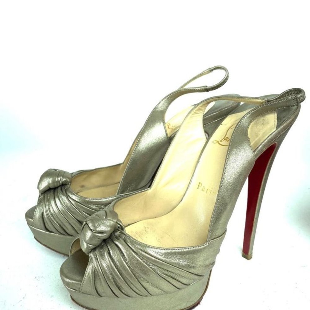 Christian Louboutin Jenny 150 Calf Laminato Nabuck
